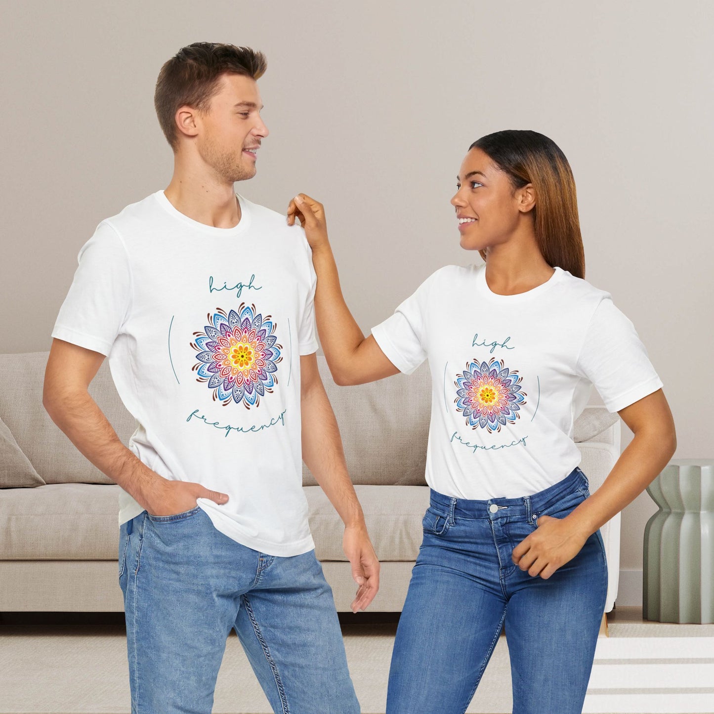 T-shirt Homme Femme - High Frequency Colored