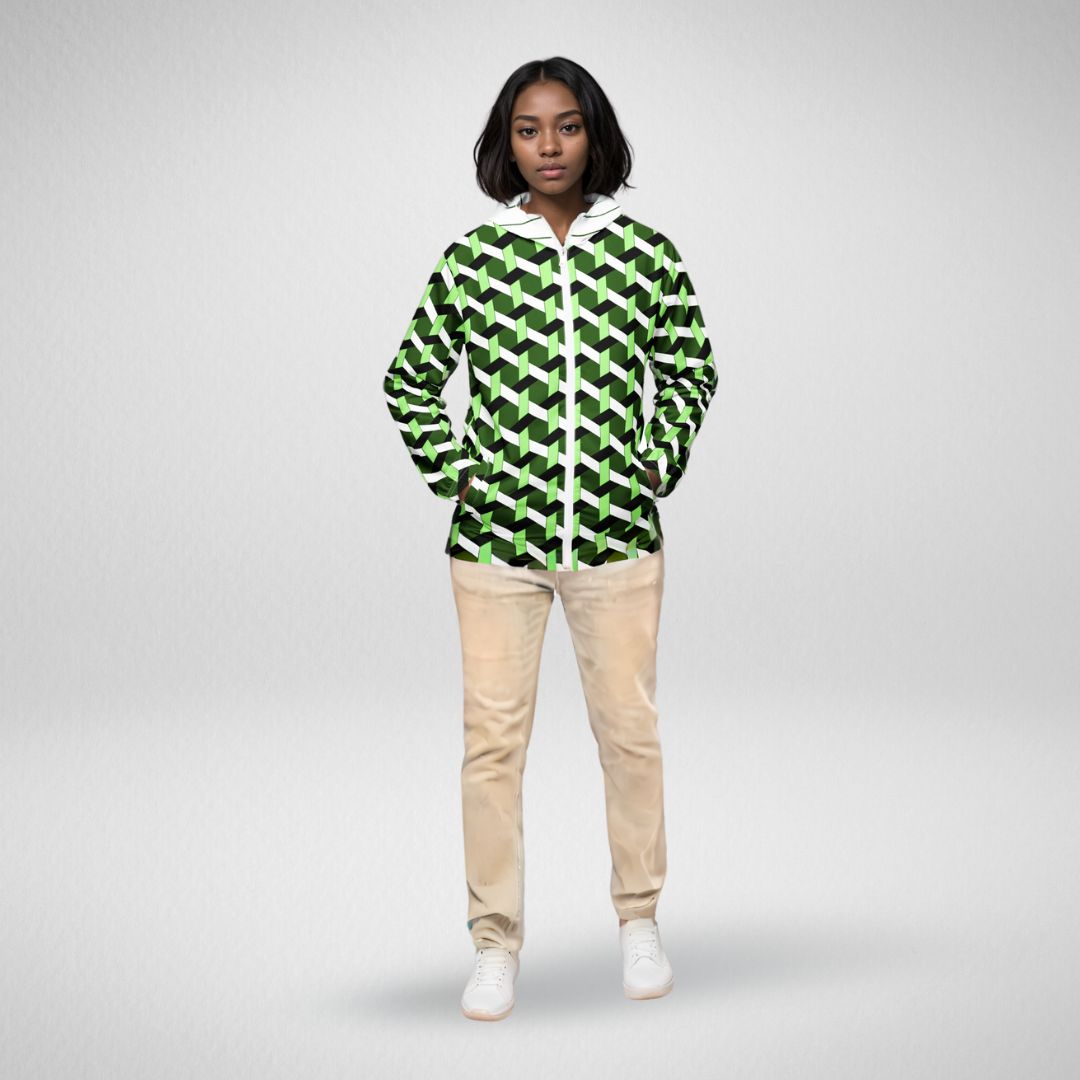 Windbreaker - Green - Gabiyé Paris